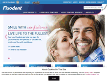 Tablet Screenshot of fixodent.co.uk